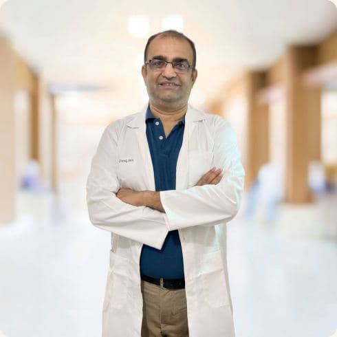 Portrait of Dr. Chirag Jain, physician and researcher