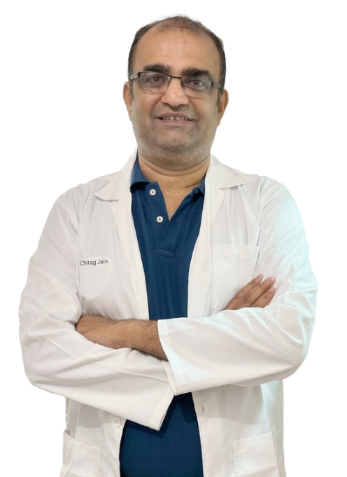 Dr Chirag Jain in clinical practice
